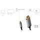 Kabel LogiLink USB-C till HDMI 4K/60Hz Aluminium 1,8 m