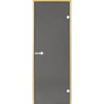 Glasdörr Harvia Rökgrå med Furukarm 7x19