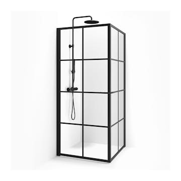 Duschhörn Macro Design Empire Hörna Klarglas Med Spröjs