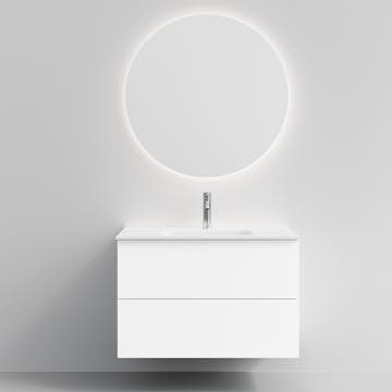 Tvättställsskåp Temal Astra med Tvättställ Onni och Spegel Halo