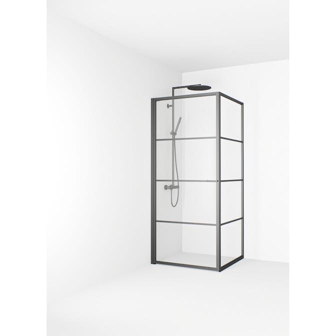 Duschhörn Macro Design Empire Swing Klarglas med Spröjs