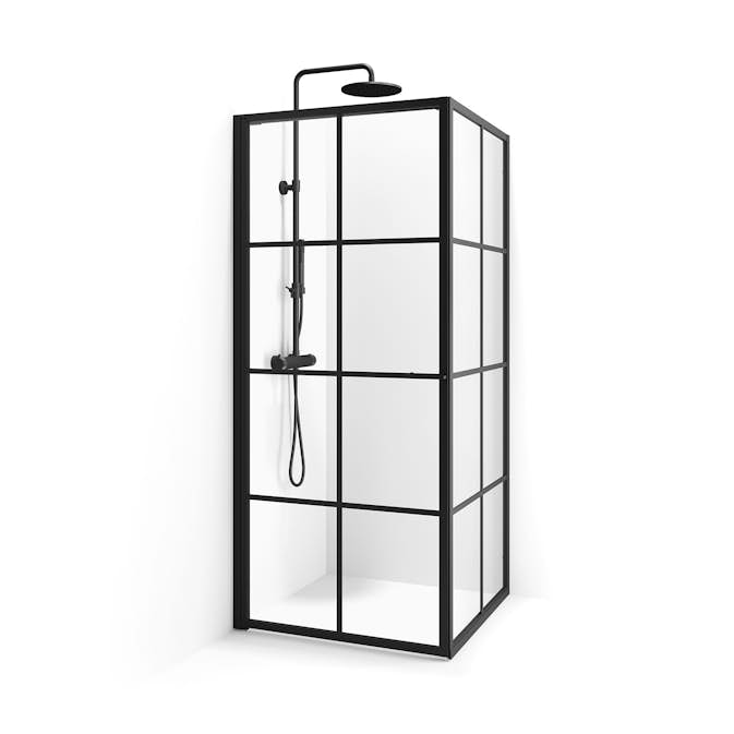 Duschhörn Macro Design Empire Swing Klarglas med Spröjs