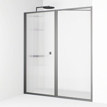 Duschdörr Macro Design Empire Swing Nisch Linjeglas