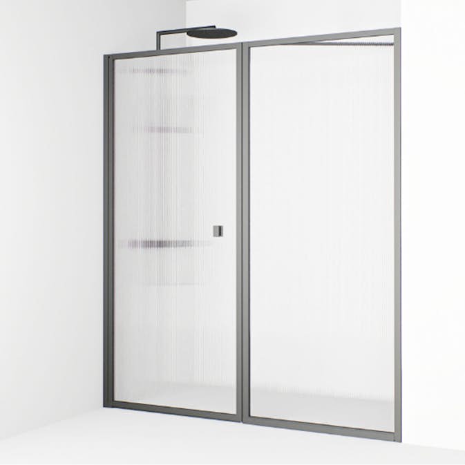 Duschdörr Macro Design Empire Swing Nisch Linjeglas