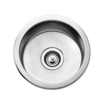 Diskho Intra Barents BC313-R06 Rostfri Vändbar Enkel med Propp & Vattenlås