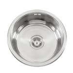 Diskho Nordic Tech Rubin NDR 370 Rostfri Enkel Rund med Korgventil & Vattenlås