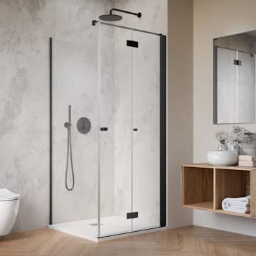 Duschhörn Strømberg Noma 195 Fast Vägg + Vikbar Dörr