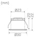 Downlight Hide-a-lite Core Smart 45° 10-pack Vit