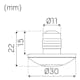 Downlight Hide-a-lite Dot VP