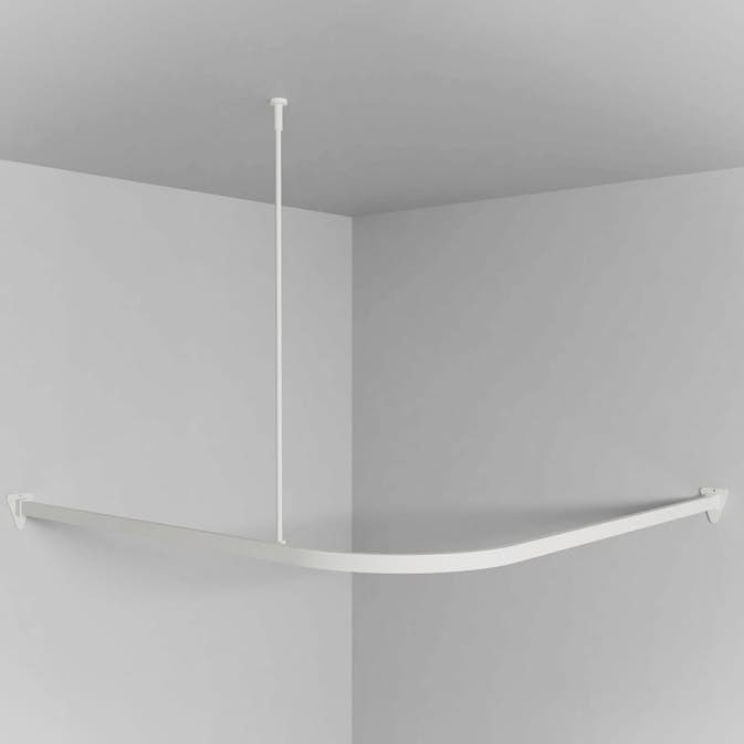 Draperistång Svedbergs Vinkel 90x90 cm Vit