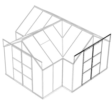 Dubbeldörrar Vitavia Set Till Växthus Sirius/Uranus Svarta