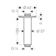 Duscharm Hansgrohe Raindance 100 mm för Takmontage