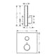 Duschblandare Hansgrohe ShowerSelect Glass Termostat 1 Funktion