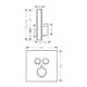Duschblandare Hansgrohe ShowerSelect Glass Termostat 2 Funktioner
