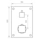 Duschblandare Tapwell Box 268 Square