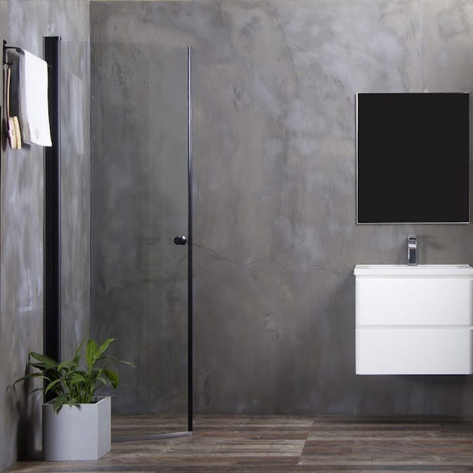 Duschdörr Bathlife Mångsidig 45° Dörr Svart
