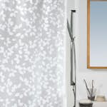 Duschdraperi Spirella Blatt white 180x200