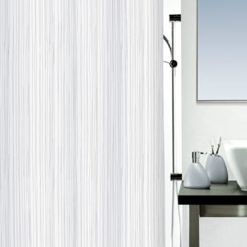 Duschdraperi Spirella Raya White 180X200