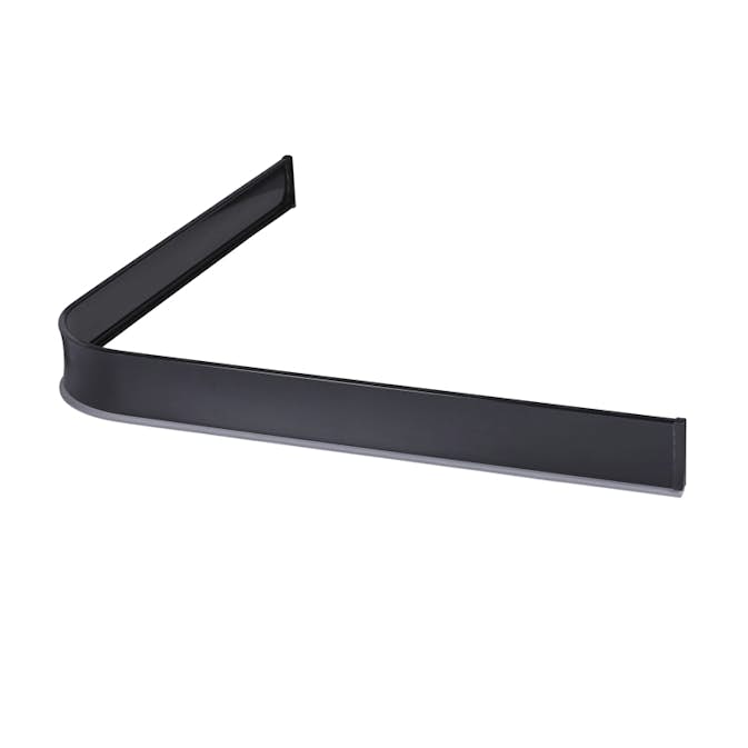 Duschsarg Leijma Stabil L-Form Svart