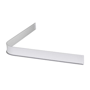 Duschsarg Leijma Stabil L-Form Vit