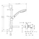 Duschset Hansgrohe Croma 100 Ecostat Comfort 150 cc