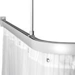 Duschstång Leijma Stabil L-Form Silver