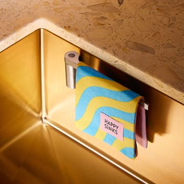Disktrasehållare Happy Sinks Magnetisk Rostfritt Stål - Ett Hygieniskt Tillbehör för Köket