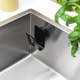 Disksvamphållare Happy Sinks Biokomposit Svart för Diskbänk & Diskho