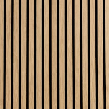 Akustikpanel Wood on wall Ek Ljuslackad
