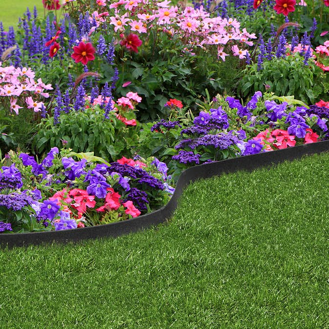 Rabattkant Recal Gräskant Easy Thinline 600x0,5x9 cm, Brun