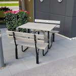 Bänkbord Utomhus Eden Wood Stålpicknick 100