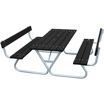 Bänkbord Utomhus Eden Wood Robust med Rygg