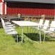 Matgrupp Utomhus Eden Wood Amanda med 6 Utefåtöljer