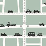 Tapet ESTAhome Bilar Mintgrönt, Svart Och Vitt EW139283