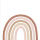 Fototapet ESTAhome Regnbåge Röd, Rosa Och Beige EW159053
