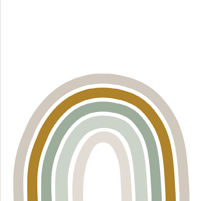 Fototapet ESTAhome Regnbåge Gul Och Beige EW159054