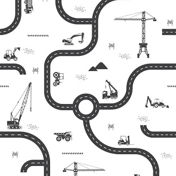 Fototapet ESTAhome Fordon Svart Och Vitt EW159057