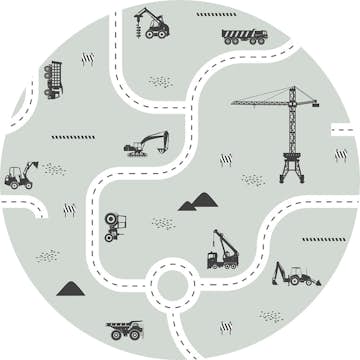 Tapet ESTAhome Fordon Grå Mint EW159066