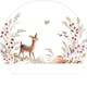 Tapet ESTAhome Rådjur Grönt Och Brunt EW159074