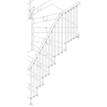 Utvändigt Räcke Dolle Classic III Ek Vitoljad