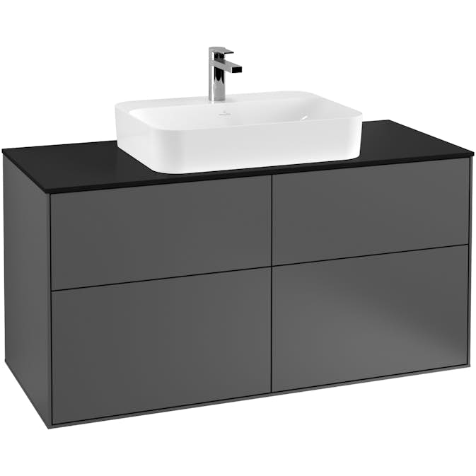 Tvättställsskåp Villeroy & Boch Finion med 4 Lådor och Bänkskiva för Ytmonterat Tvättställ