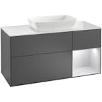 Tvättställsskåp Villeroy & Boch Finion med 3 Lådor Hylla och Bänkskiva för Fristående Tvättställ från Artis & Collaro