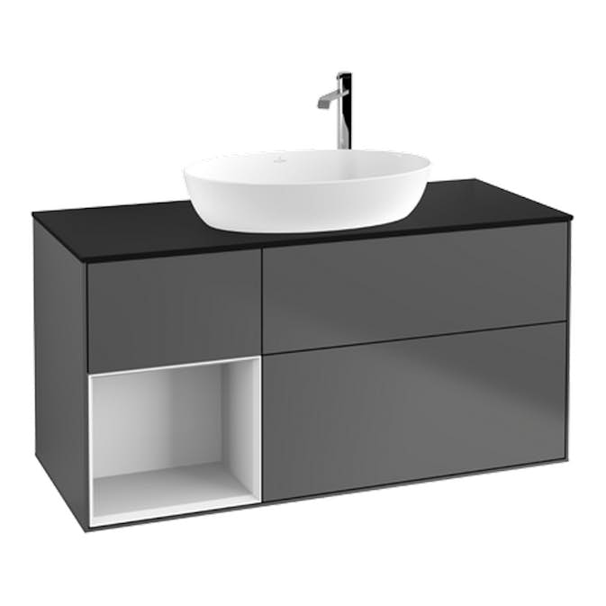 Tvättställsskåp Villeroy & Boch Finion med 3 Lådor Hylla och Bänkskiva för Fristående Tvättställ från Artis & Collaro