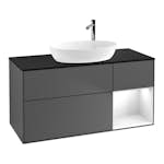 Tvättställsskåp Villeroy & Boch Finion med 3 Lådor Hylla och Bänkskiva för Fristående Tvättställ från Artis & Collaro