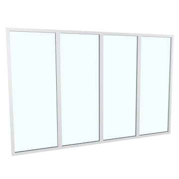 Fast Väggparti Landskap Robust Året runt 4-del