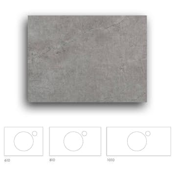 Bänkskiva Macro Design Crown+ Dekton  1010 till Tvättställsskåp Crown