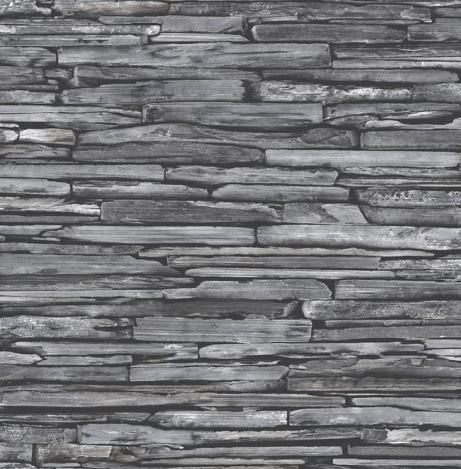 Tapet A Street Prints Stacked Slate FD22352