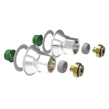 Blandarfäste Vatette Väggenomföringssystem V6 160 cc