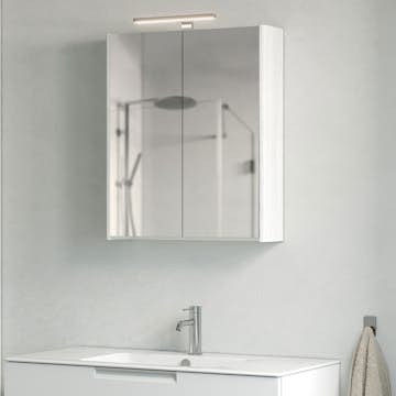 Spegelskåp Macro Design Heart med T-Belysning LED