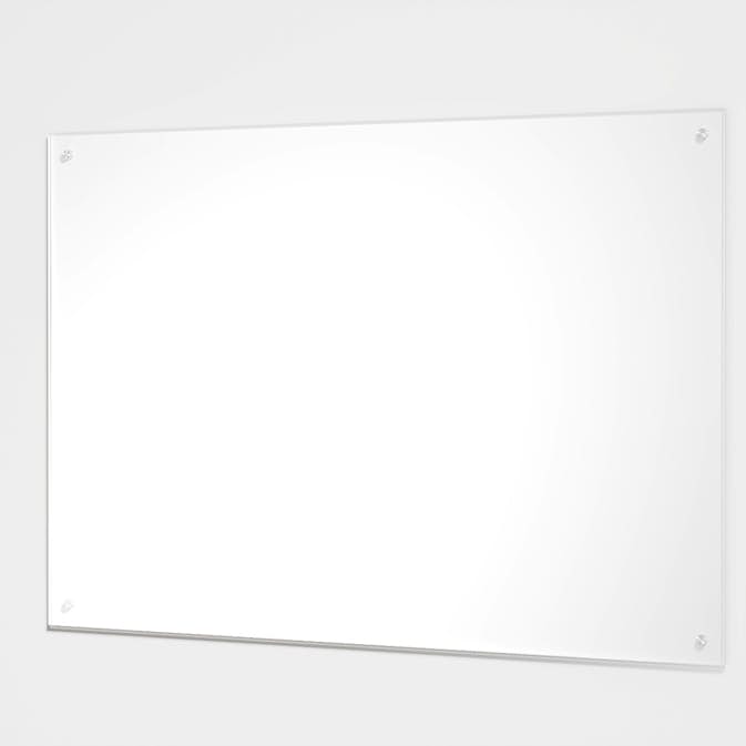 Stänkskydd Fibo I Härdat Glas vit 6x450x700 mm